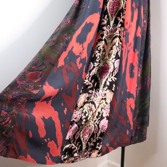 New Soft Surroundings Women's 6 Epiphany Mauve Cheetah Boho Kaftan Maxi Dress - Picture 7 of 14